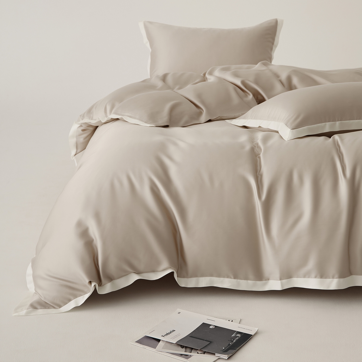 91家纺网 家纺一手货源 找家纺 （总）EH家居 2026春夏新品天丝拼角四件套-南山系列