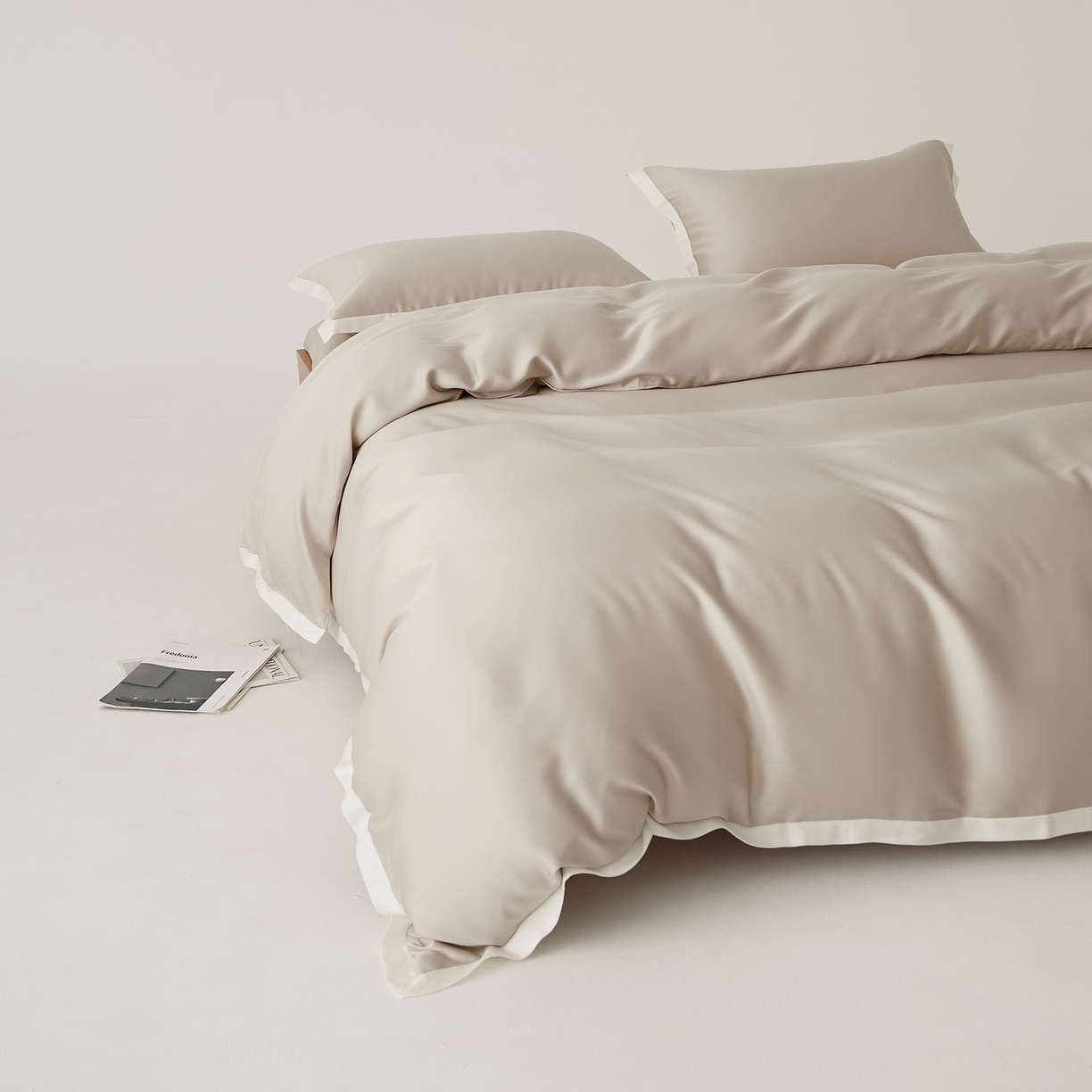 91家纺网 家纺一手货源 找家纺 EH家居 2026春夏新品天丝拼角四件套-南山系列 南山-沉香灰