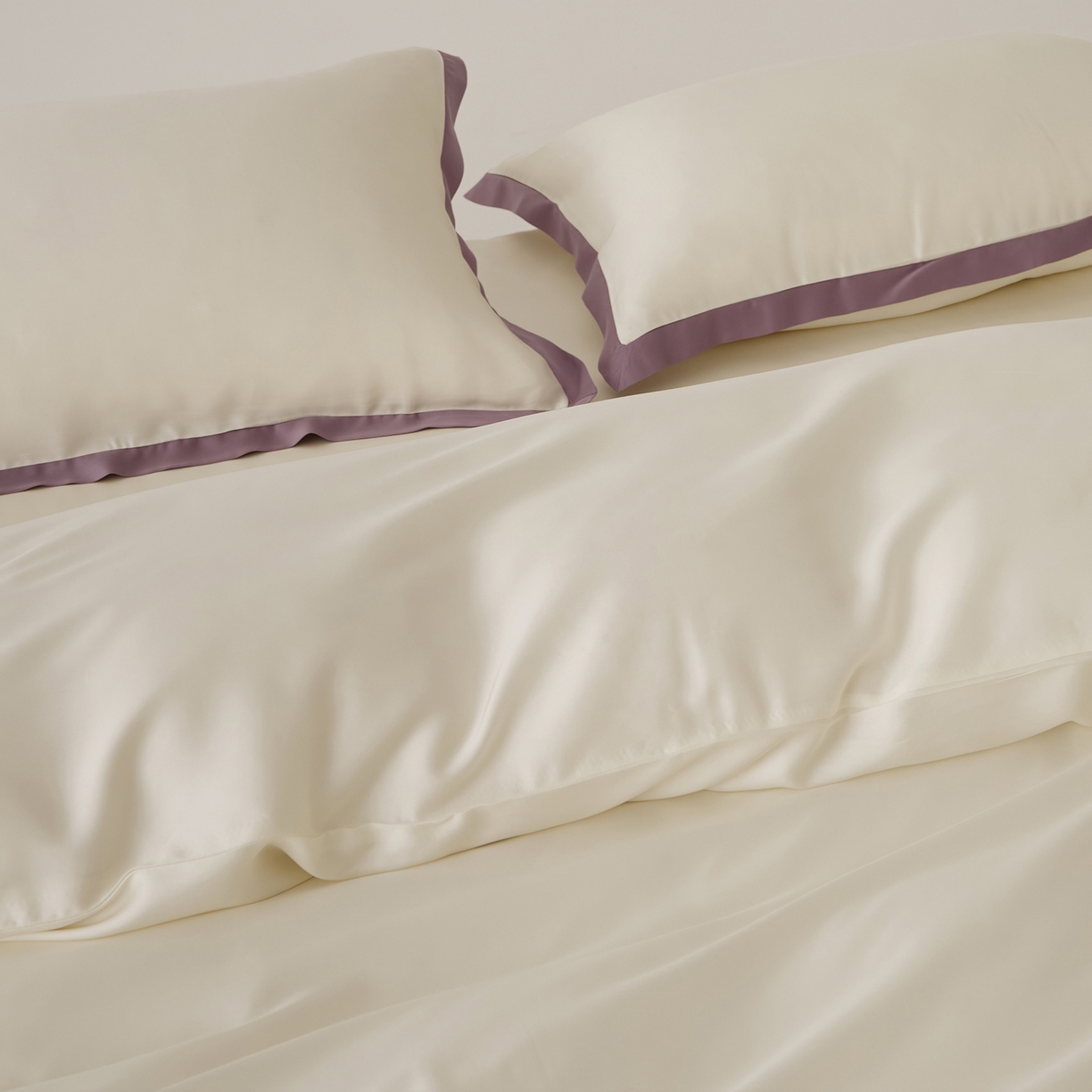 91家纺网 家纺一手货源 找家纺 EH家居 2026春夏新品天丝拼角四件套-南山系列 南山-邂逅白