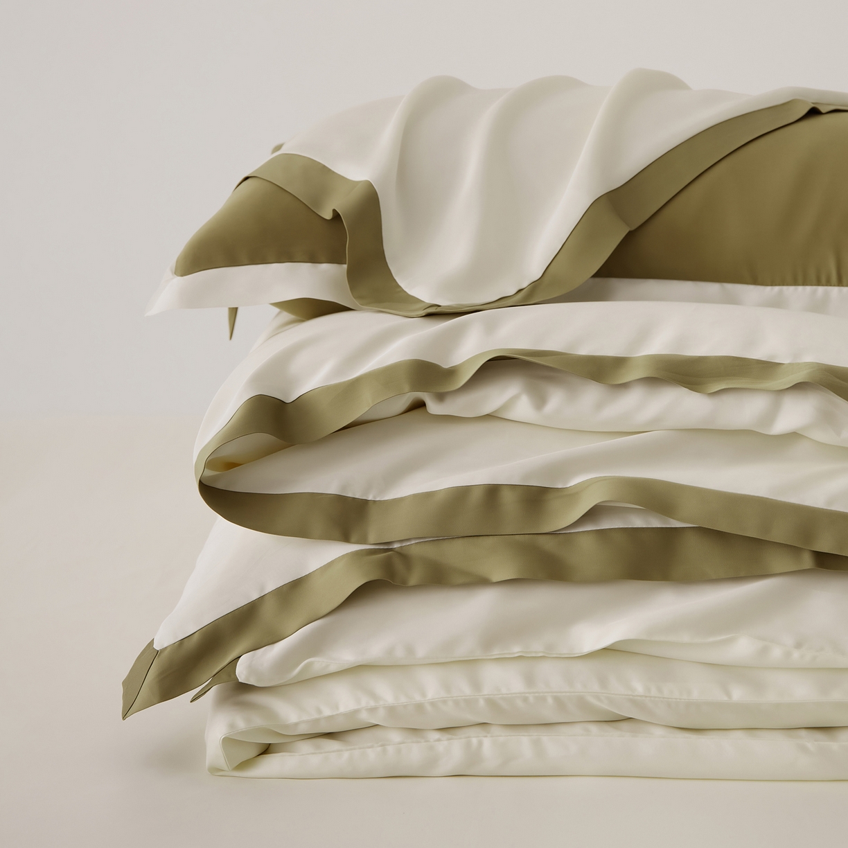 91家纺网 家纺一手货源 找家纺 EH家居 2026春夏新品天丝拼角四件套-南山系列 组合图