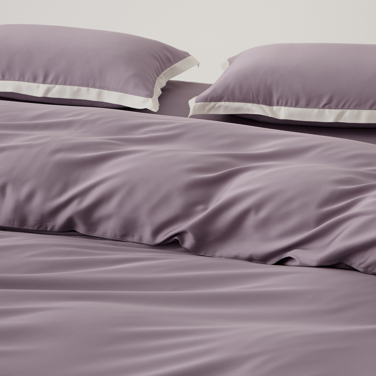 91家纺网 家纺一手货源 找家纺 EH家居 2026春夏新品天丝拼角四件套-南山系列 南山-贵气紫