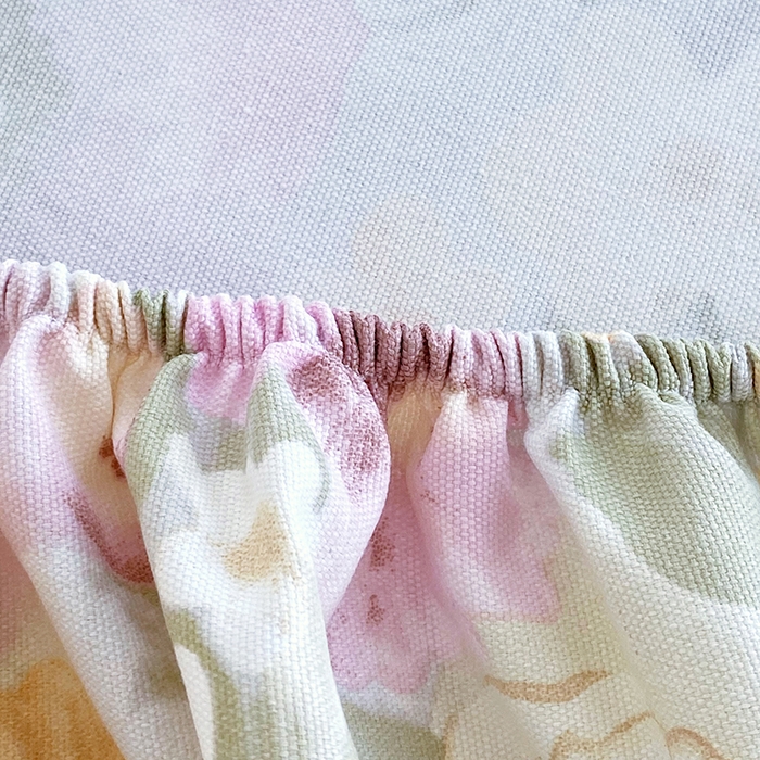 91家纺网 家纺一手货源 找家纺 爱彼家纺 2026新升级细沙卡通印花老粗布床笠直播热门款春夏热款系列一 老粗布床笠-法式花园