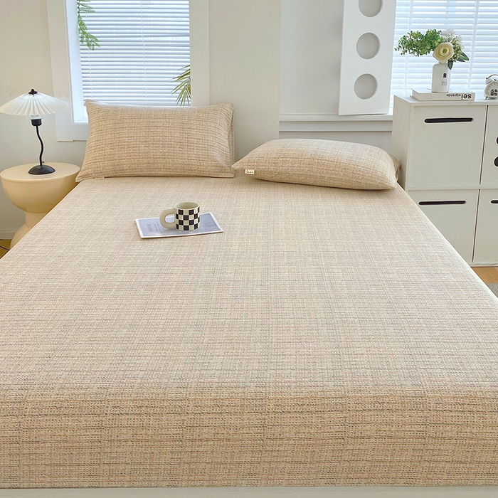 91家纺网 家纺一手货源 找家纺 爱彼家纺 2026新升级细沙卡通印花老粗布床笠直播热门款春夏热款系列一 老粗布床笠-明沙