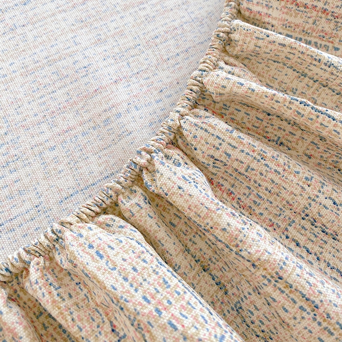 91家纺网 家纺一手货源 找家纺 爱彼家纺 2026新升级细沙卡通印花老粗布床笠直播热门款春夏热款系列一 老粗布床笠-明沙