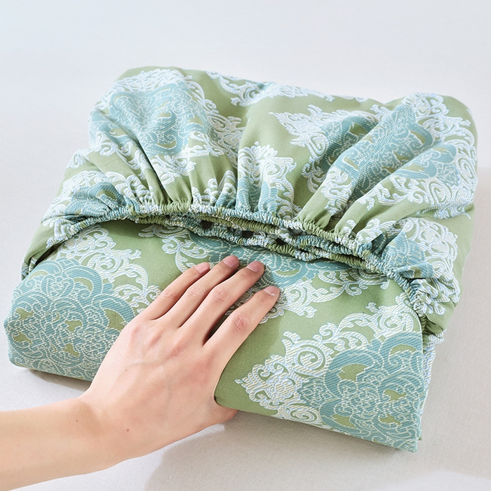 91家纺网 家纺一手货源 找家纺 爱彼家纺 2026新升级细沙卡通印花老粗布床笠直播热门款春夏热款系列一 老粗布床笠-欧式灰