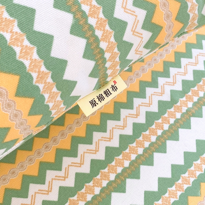 91家纺网 家纺一手货源 找家纺 爱彼家纺 2026新升级细沙卡通印花老粗布床笠直播热门款春夏热款系列一 老粗布床笠-向往条绿