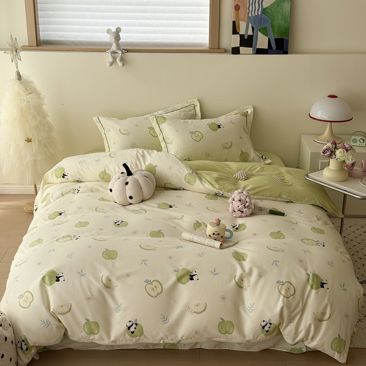 91家纺网 家纺一手货源 找家纺 于果 2026新款全棉13370四件套（2） 果味森林