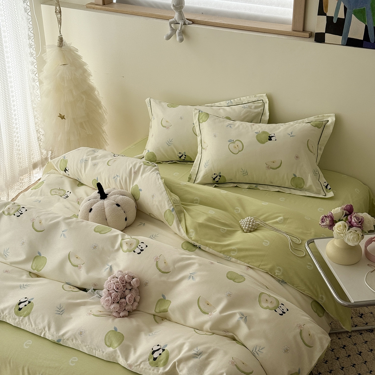 91家纺网 家纺一手货源 找家纺 于果 2026新款全棉13370四件套（2） 果味森林