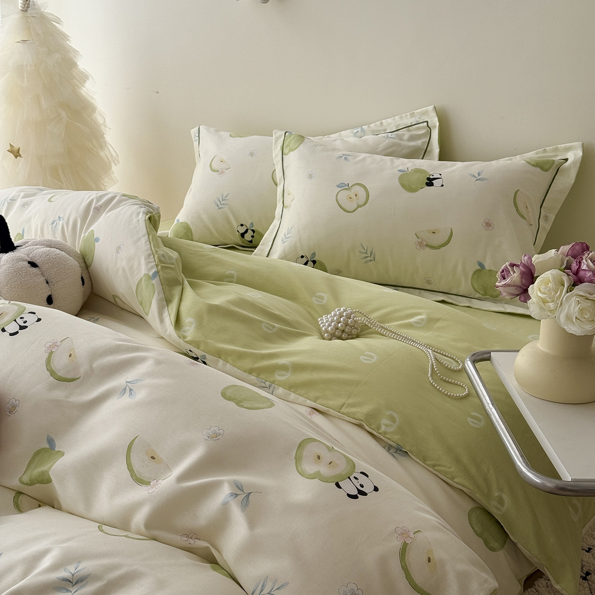 91家纺网 家纺一手货源 找家纺 于果 2026新款全棉13370四件套（2） 果味森林