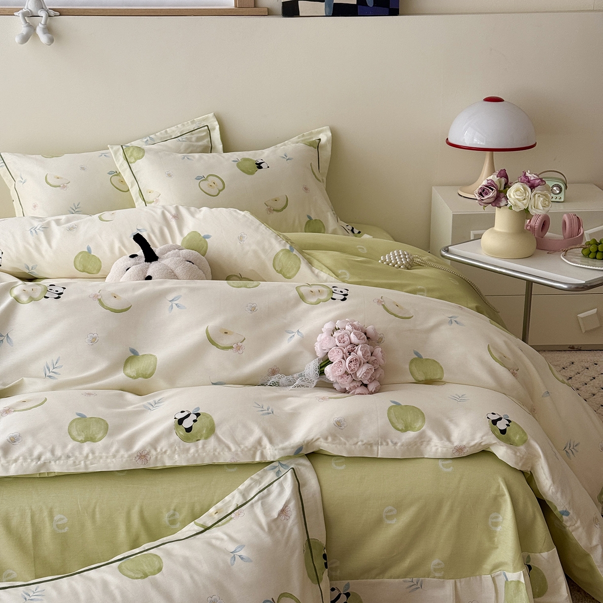 91家纺网 家纺一手货源 找家纺 于果 2026新款全棉13370四件套（2） 果味森林