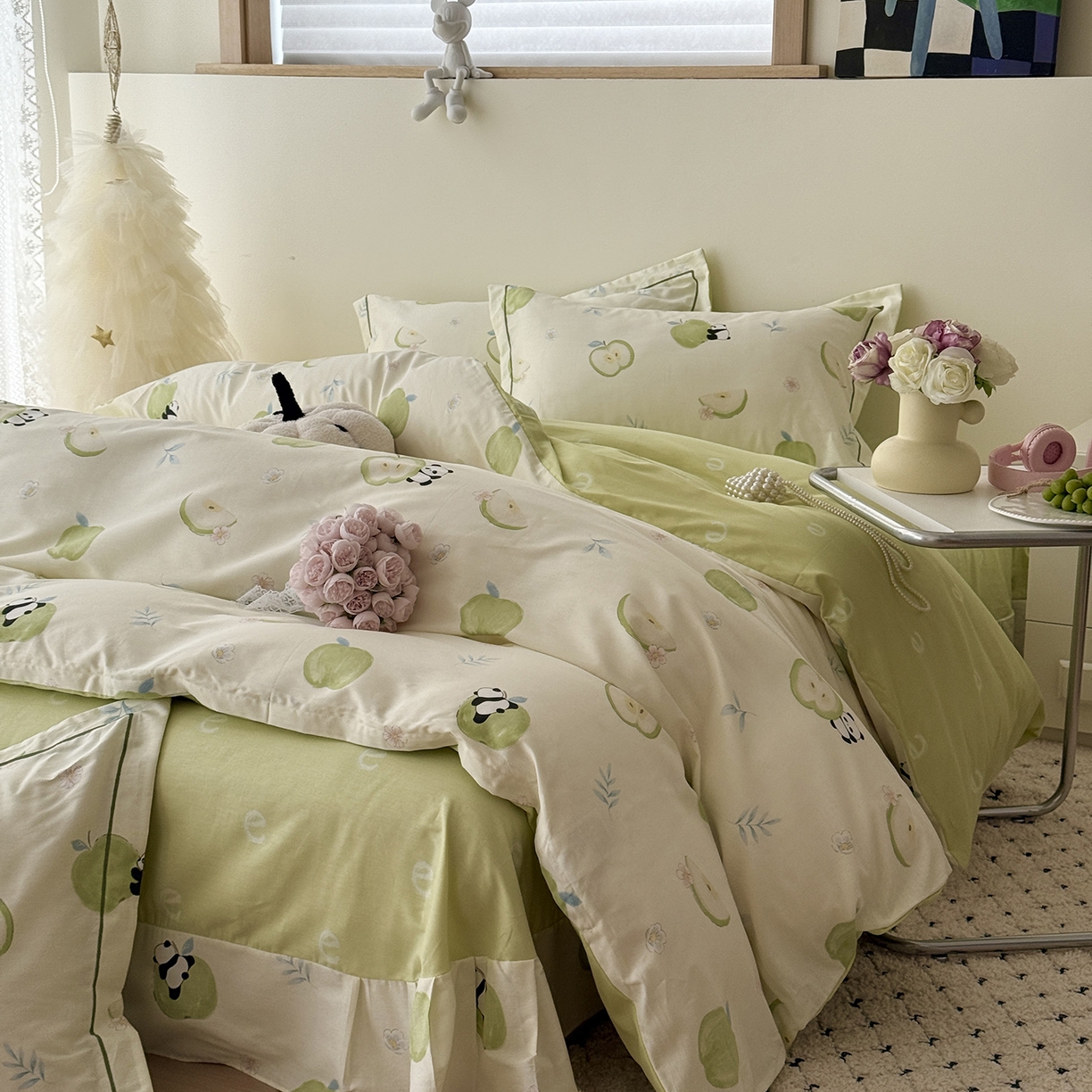 91家纺网 家纺一手货源 找家纺 于果 2026新款全棉13370四件套（2） 果味森林