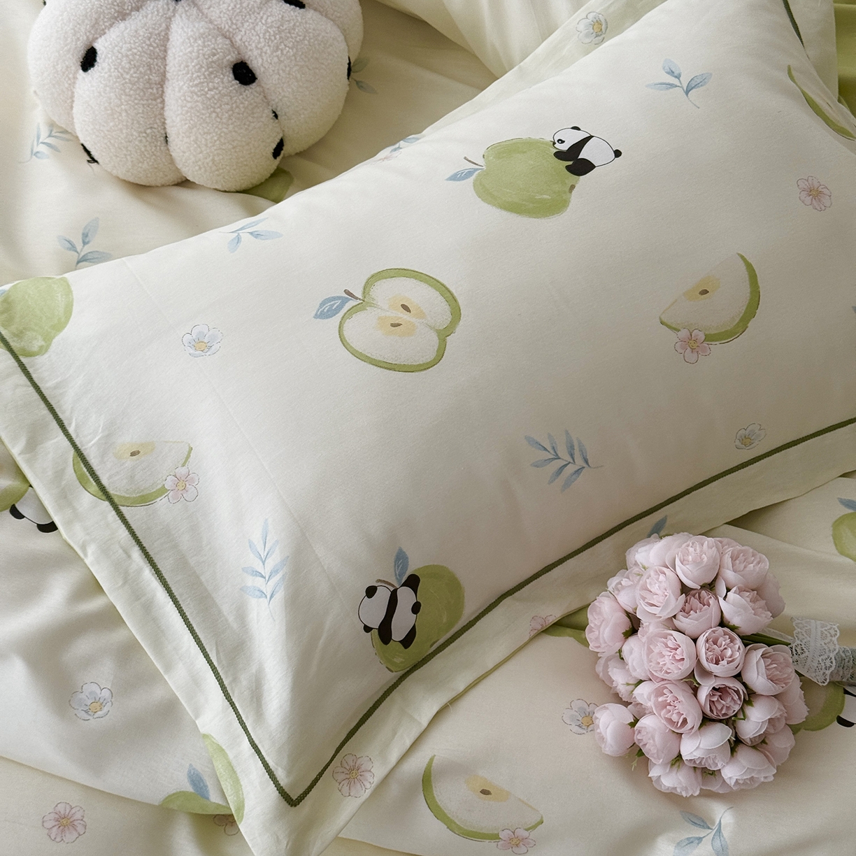 91家纺网 家纺一手货源 找家纺 于果 2026新款全棉13370四件套（2） 果味森林