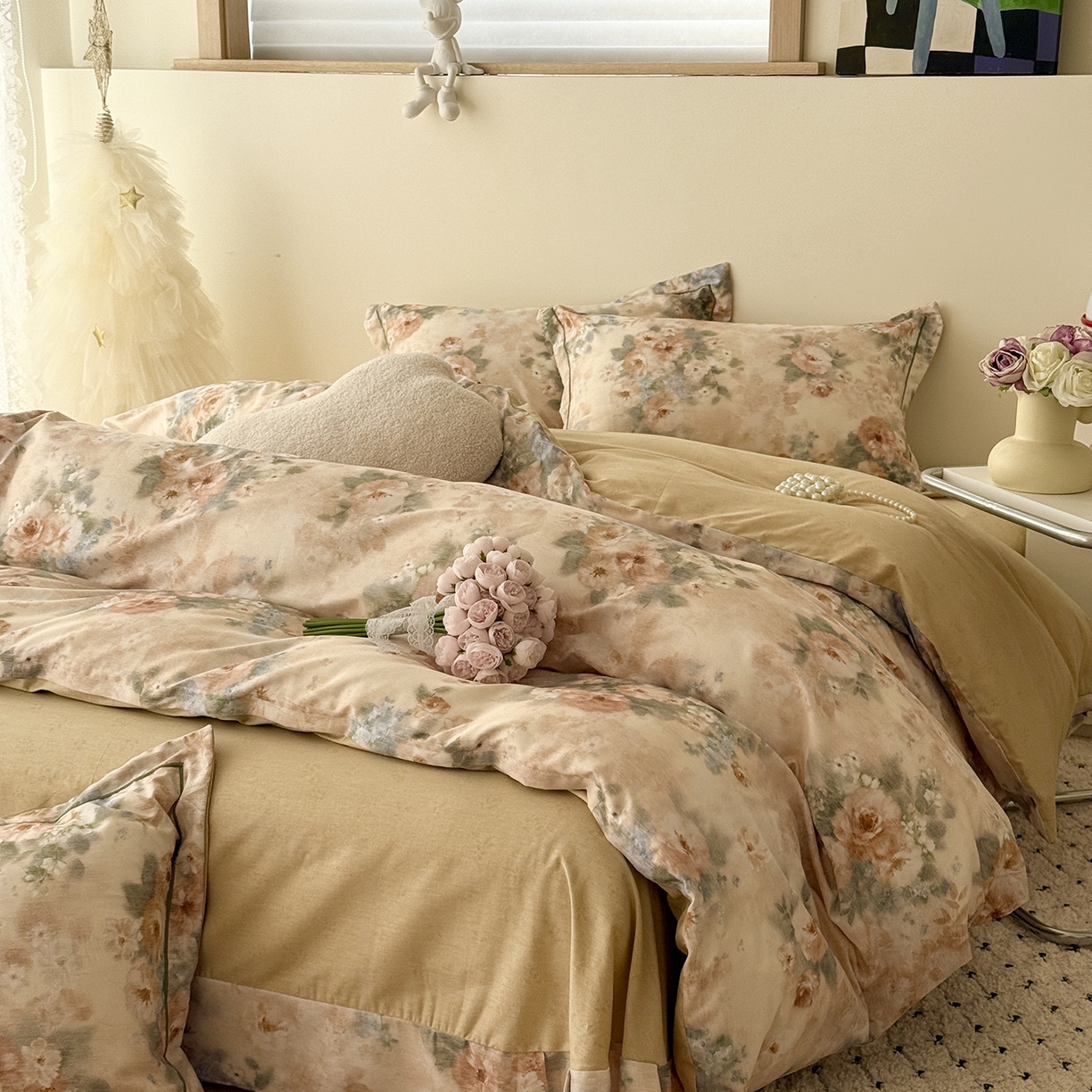 91家纺网 家纺一手货源 找家纺 于果 2026新款全棉13370四件套（2） 锦绣园