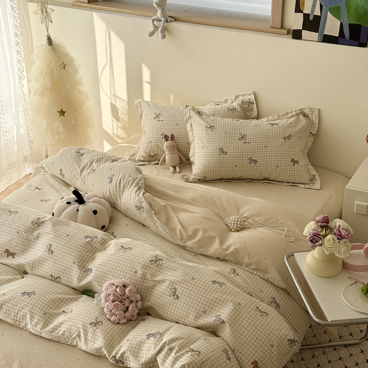 91家纺网 家纺一手货源 找家纺 于果 2026新款全棉13370四件套（2） 马到成功