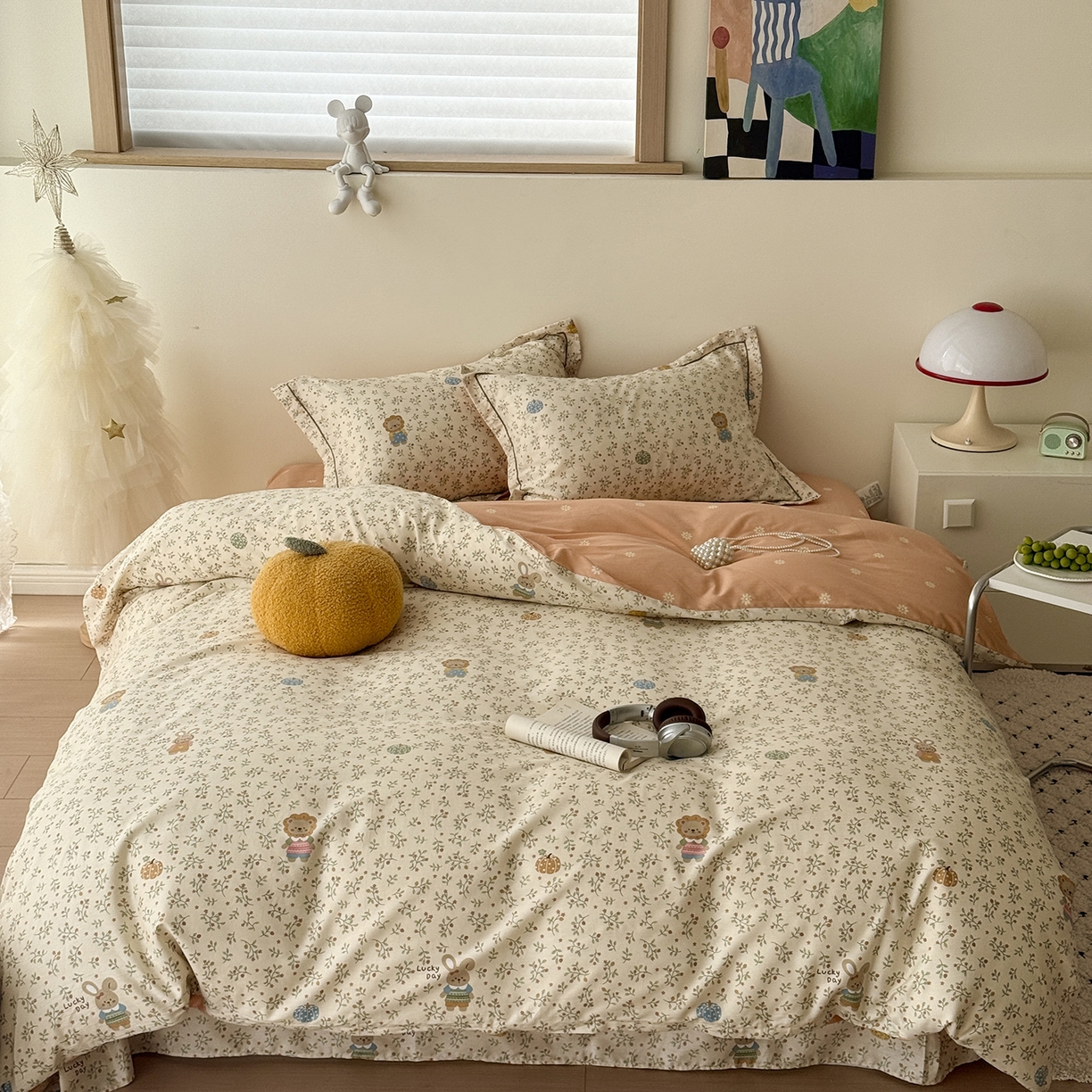 91家纺网 家纺一手货源 找家纺 于果 2026新款全棉13370四件套（2） 萌系乐园