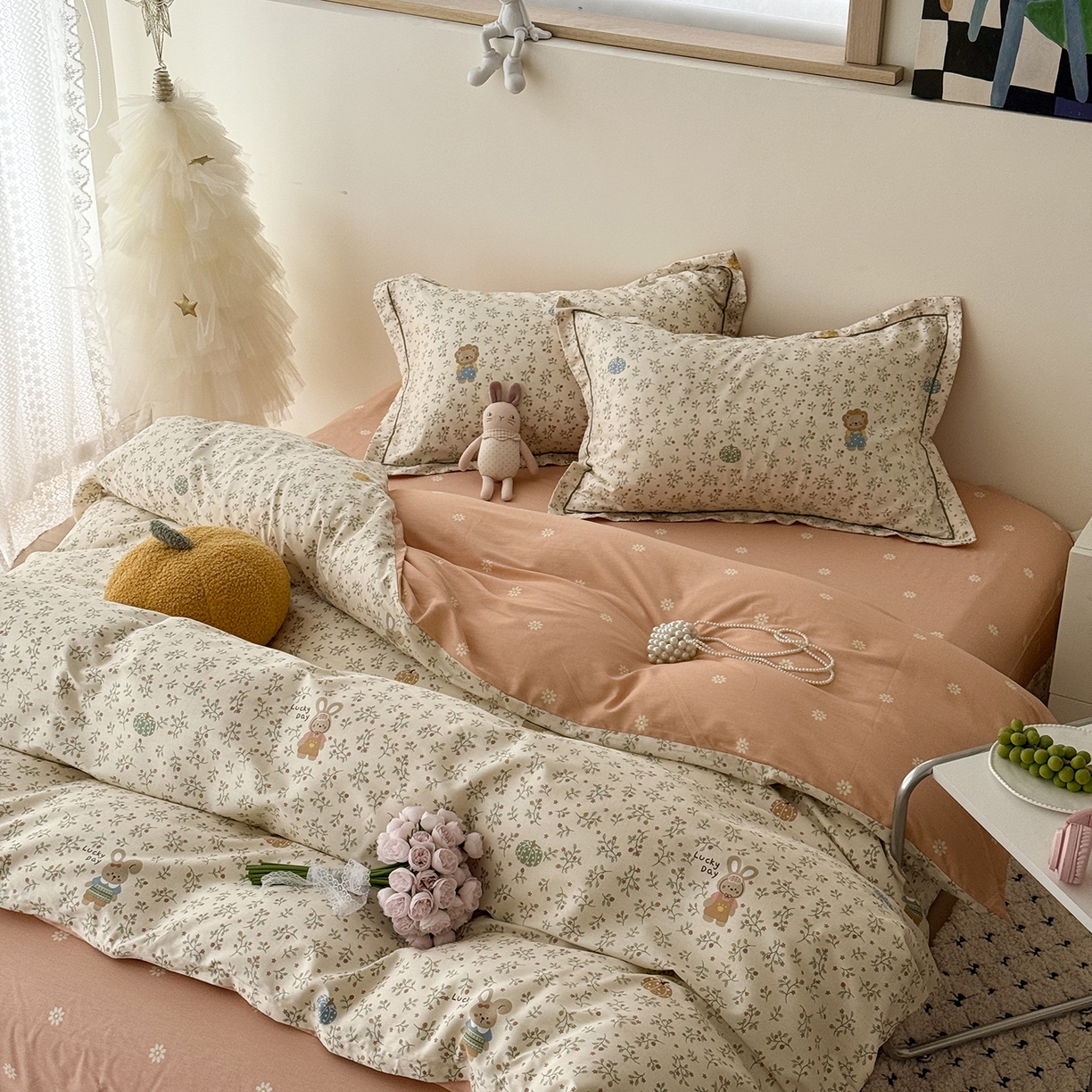 91家纺网 家纺一手货源 找家纺 于果 2026新款全棉13370四件套（2） 萌系乐园