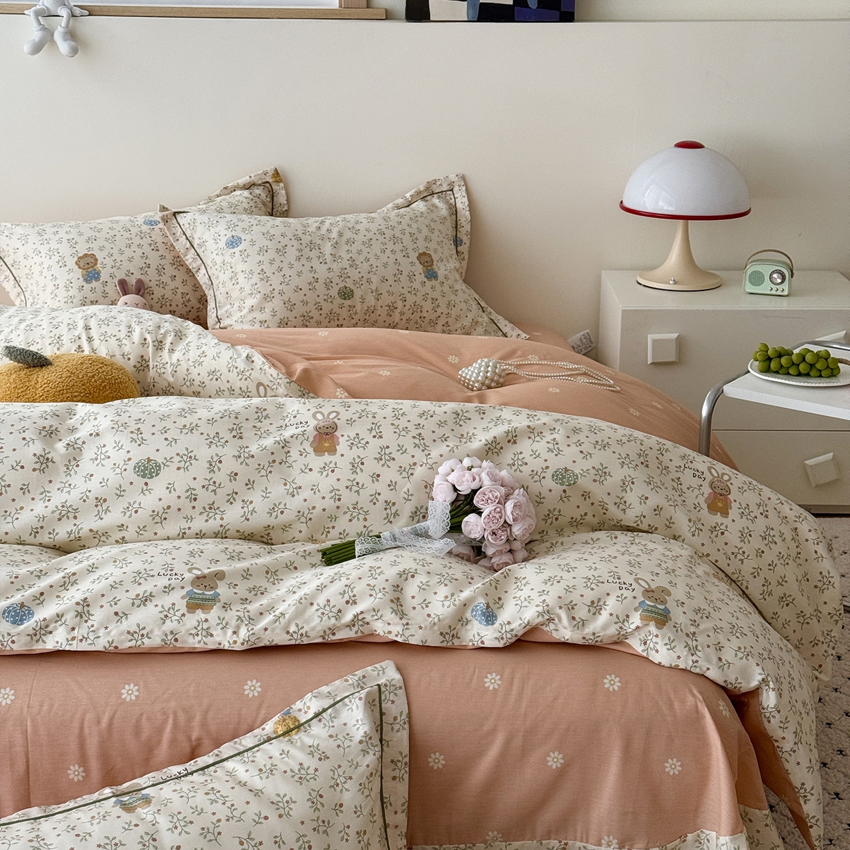 91家纺网 家纺一手货源 找家纺 于果 2026新款全棉13370四件套（2） 萌系乐园