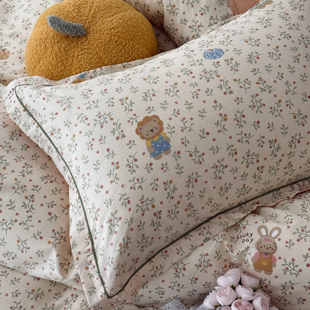 91家纺网 家纺一手货源 找家纺 于果 2026新款全棉13370四件套（2） 萌系乐园