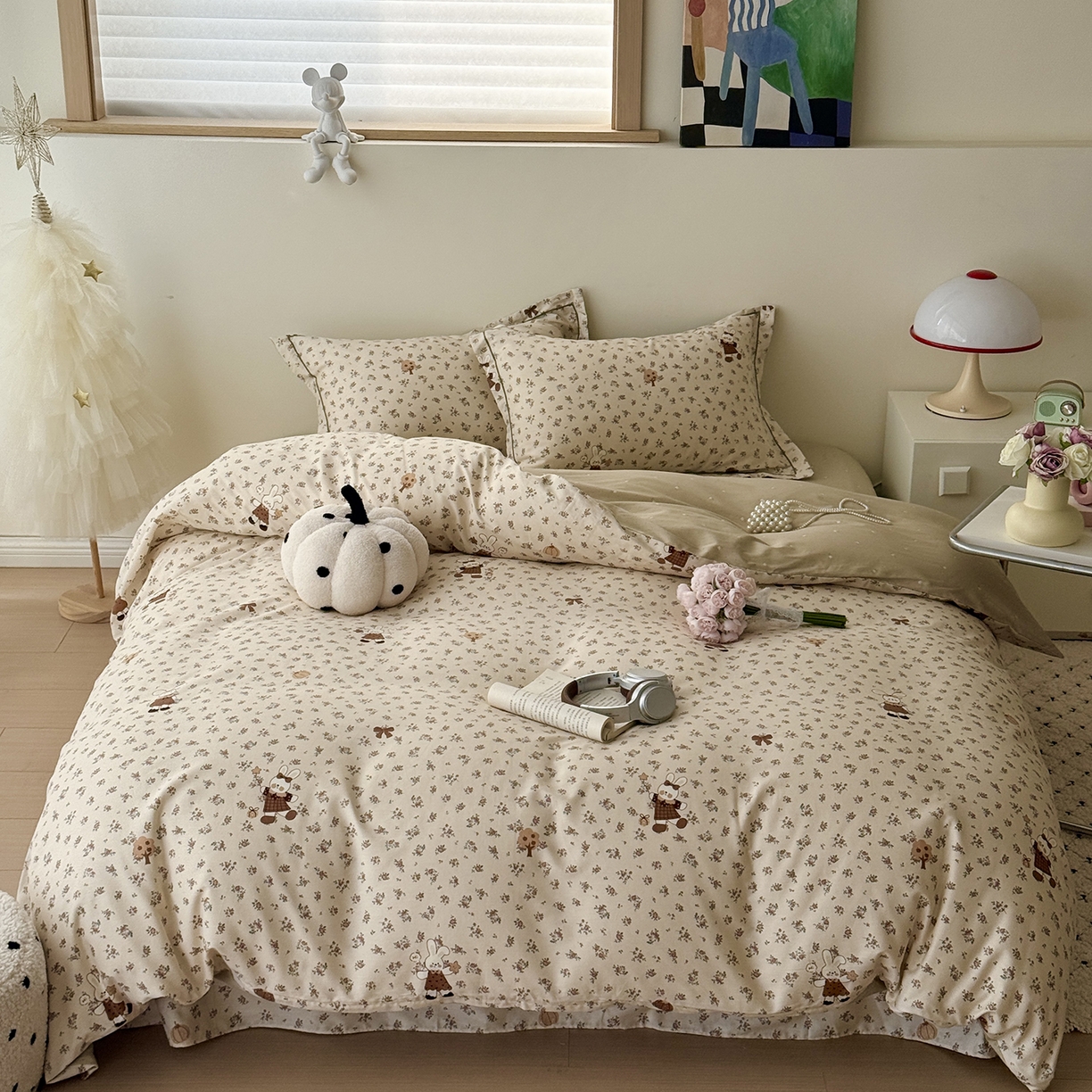 91家纺网 家纺一手货源 找家纺 于果 2026新款全棉13370四件套（2） 南瓜甜心