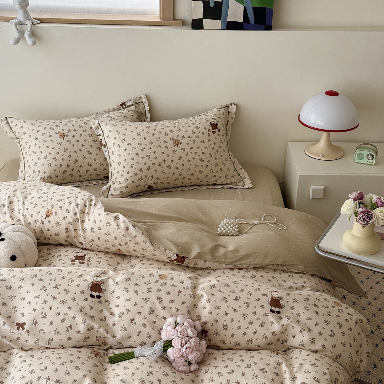 91家纺网 家纺一手货源 找家纺 于果 2026新款全棉13370四件套（2） 南瓜甜心