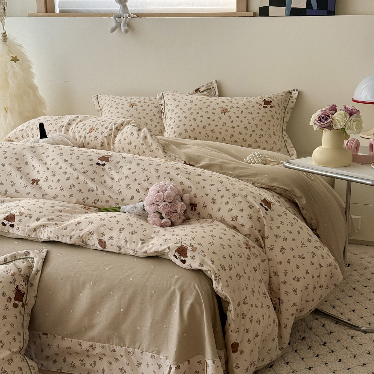 91家纺网 家纺一手货源 找家纺 于果 2026新款全棉13370四件套（2） 南瓜甜心