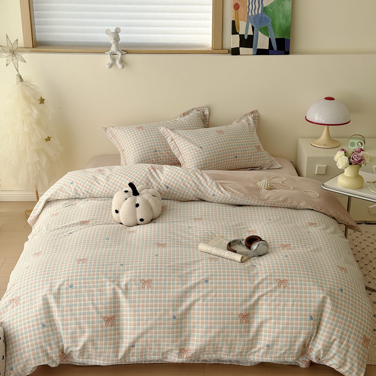 91家纺网 家纺一手货源 找家纺 于果 2026新款全棉13370四件套（2） 浅色童话