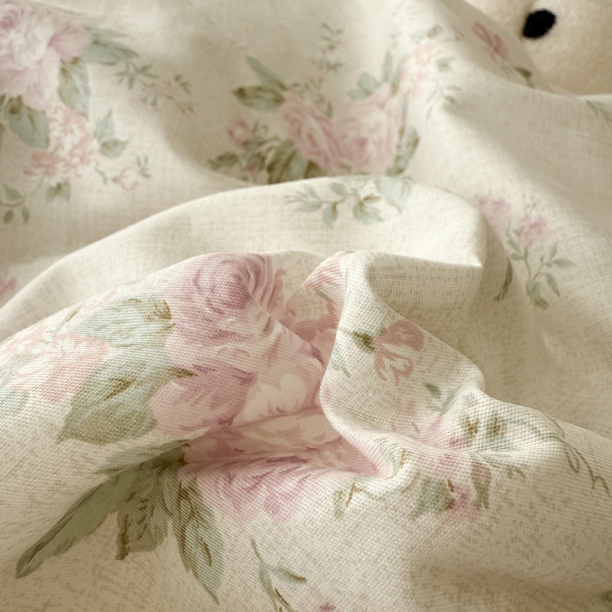 91家纺网 家纺一手货源 找家纺 于果 2026新款全棉13370四件套（2） 蔷薇故事粉