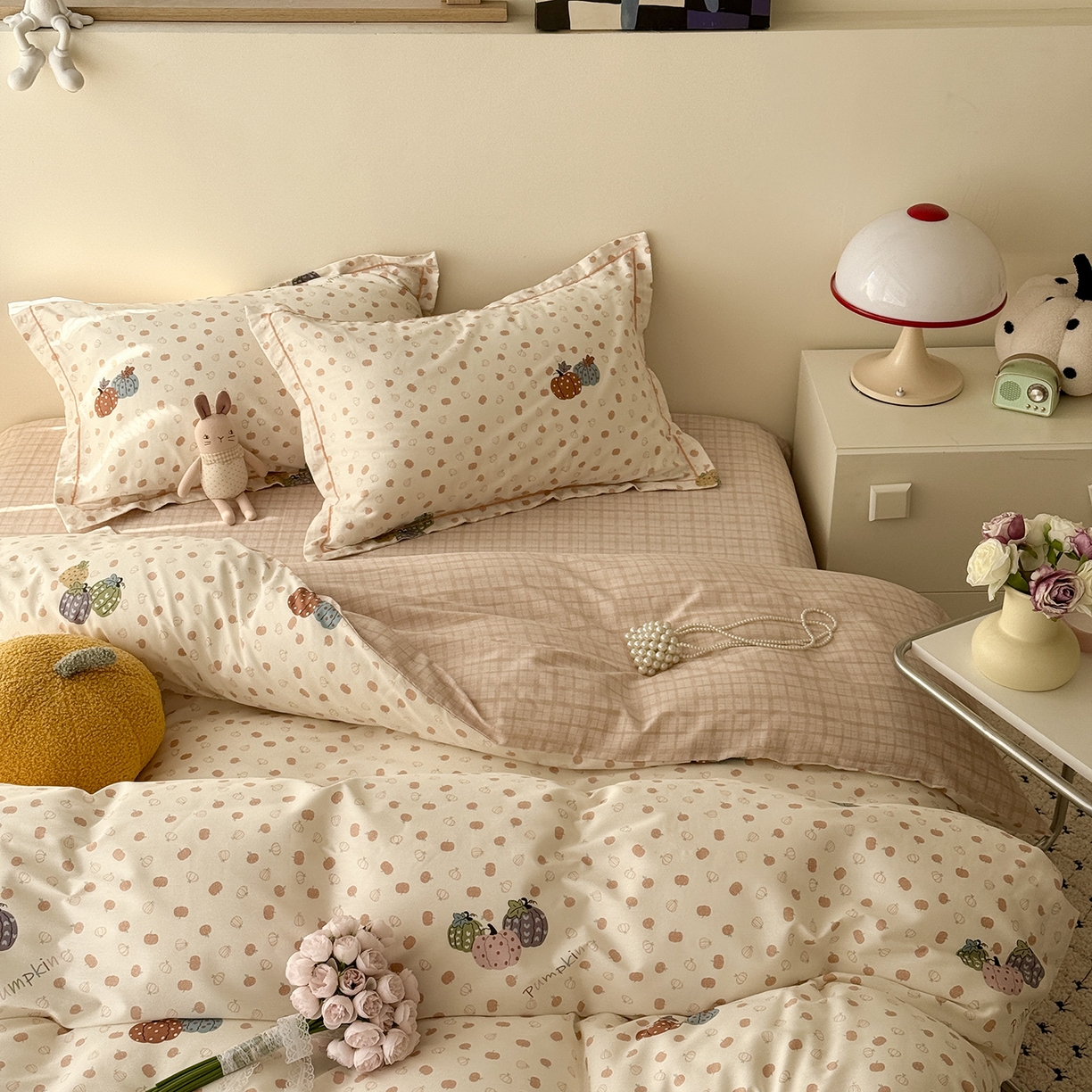 91家纺网 家纺一手货源 找家纺 于果 2026新款全棉13370四件套（2） 甜糯软糖