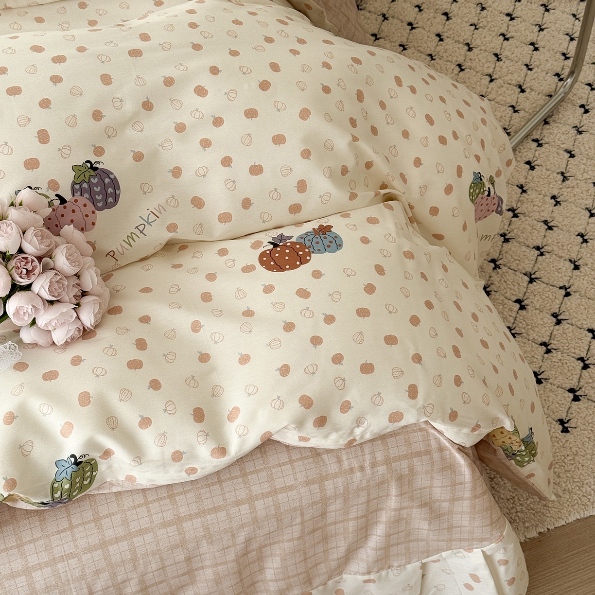 91家纺网 家纺一手货源 找家纺 于果 2026新款全棉13370四件套（2） 甜糯软糖