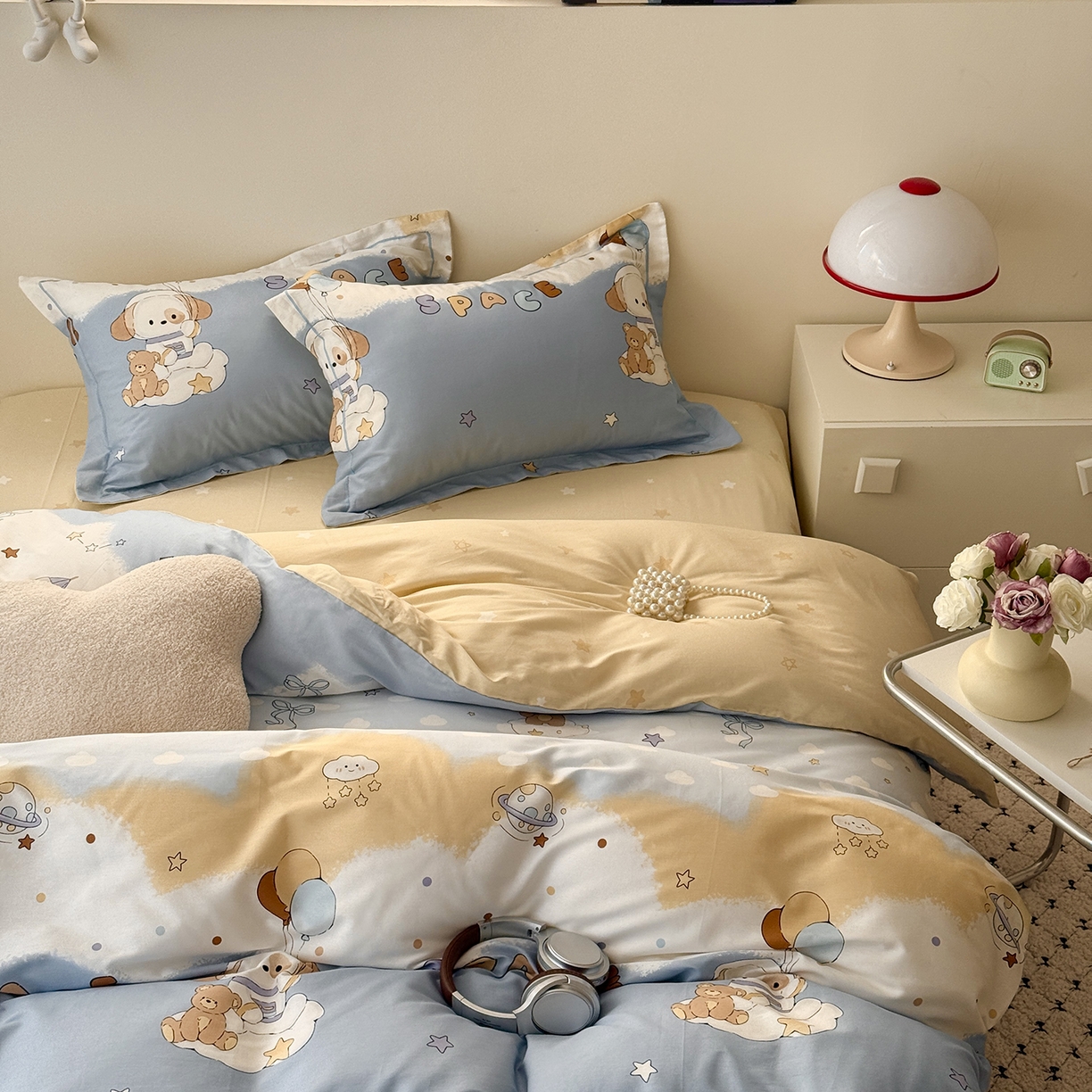 91家纺网 家纺一手货源 找家纺 于果 2026新款全棉13370四件套（2） 汪汪宇航记