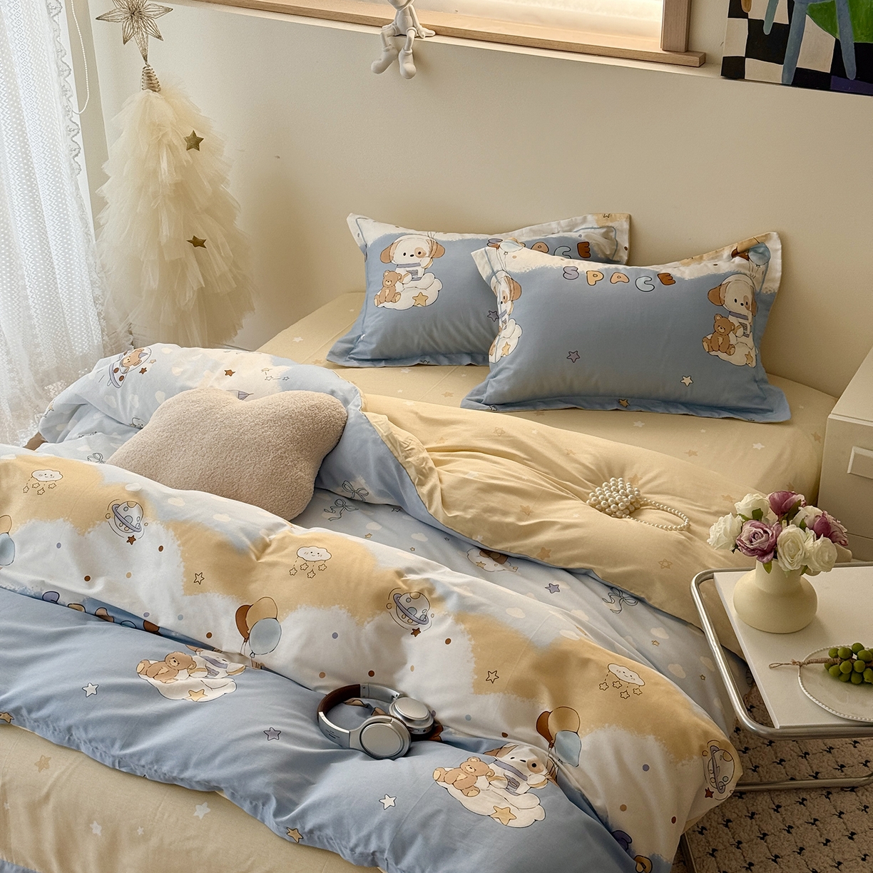 91家纺网 家纺一手货源 找家纺 于果 2026新款全棉13370四件套（2） 汪汪宇航记