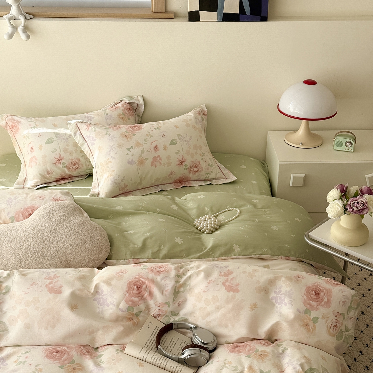 91家纺网 家纺一手货源 找家纺 于果 2026新款全棉13370四件套（2） 雾飞花