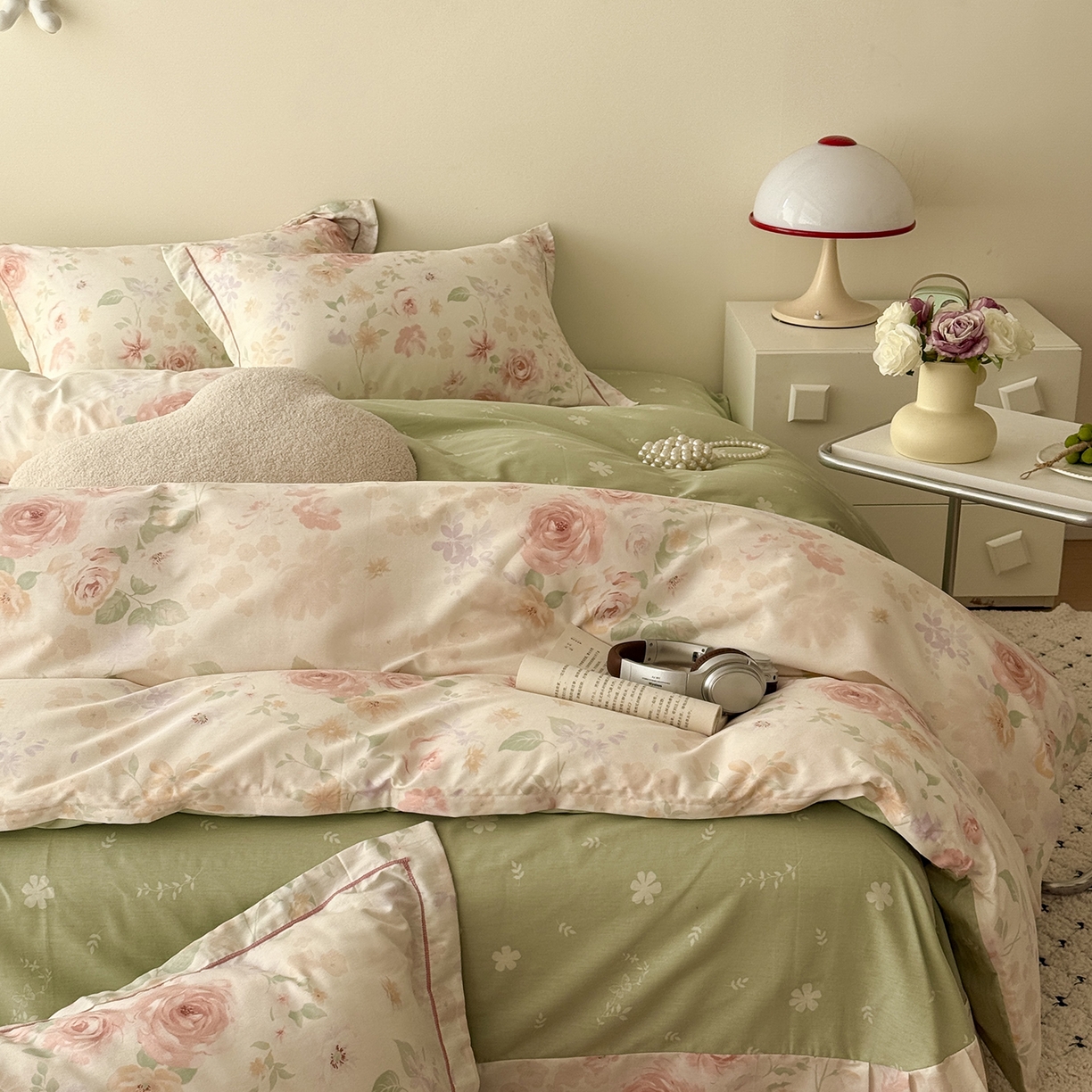 91家纺网 家纺一手货源 找家纺 于果 2026新款全棉13370四件套（2） 雾飞花