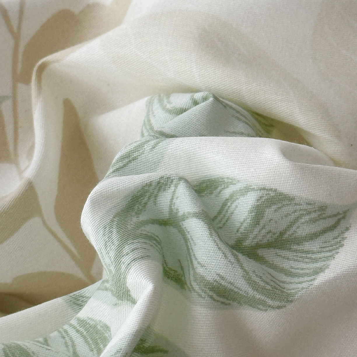 91家纺网 家纺一手货源 找家纺 于果 2026新款全棉13370四件套（2） 小叶物语