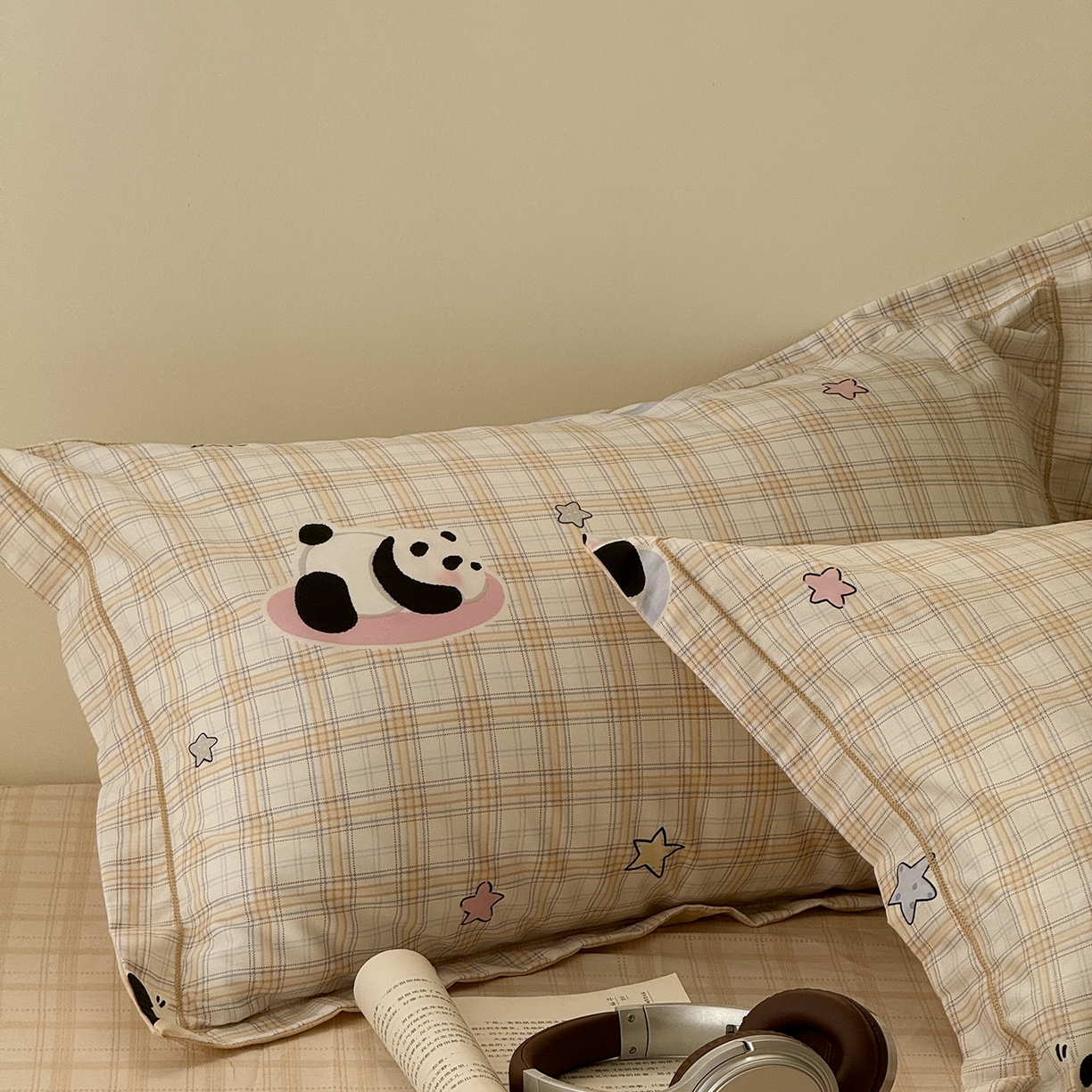 91家纺网 家纺一手货源 找家纺 于果 2026新款全棉13370四件套（2） 星空熊猫