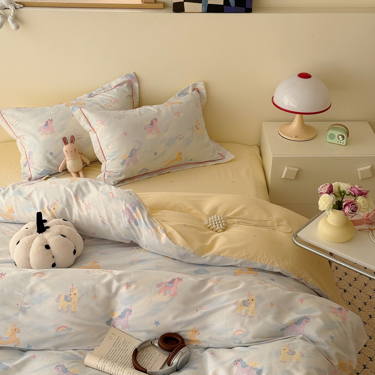 91家纺网 家纺一手货源 找家纺 于果 2026新款全棉13370四件套（2） 星芒小马