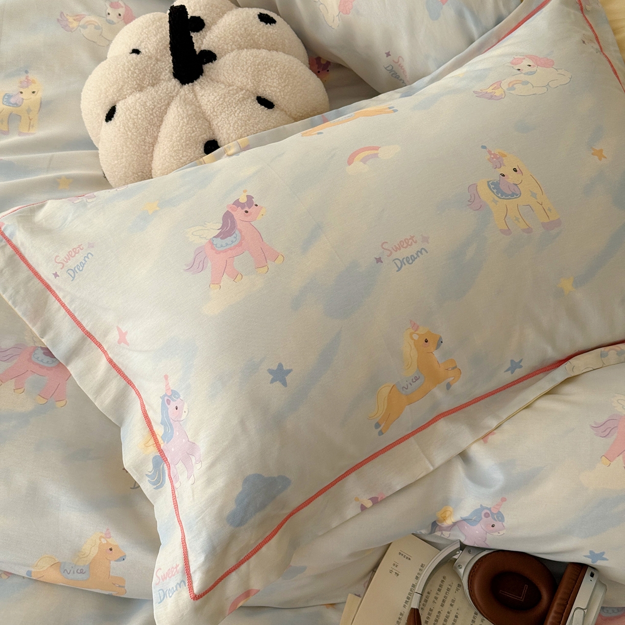 91家纺网 家纺一手货源 找家纺 于果 2026新款全棉13370四件套（2） 星芒小马