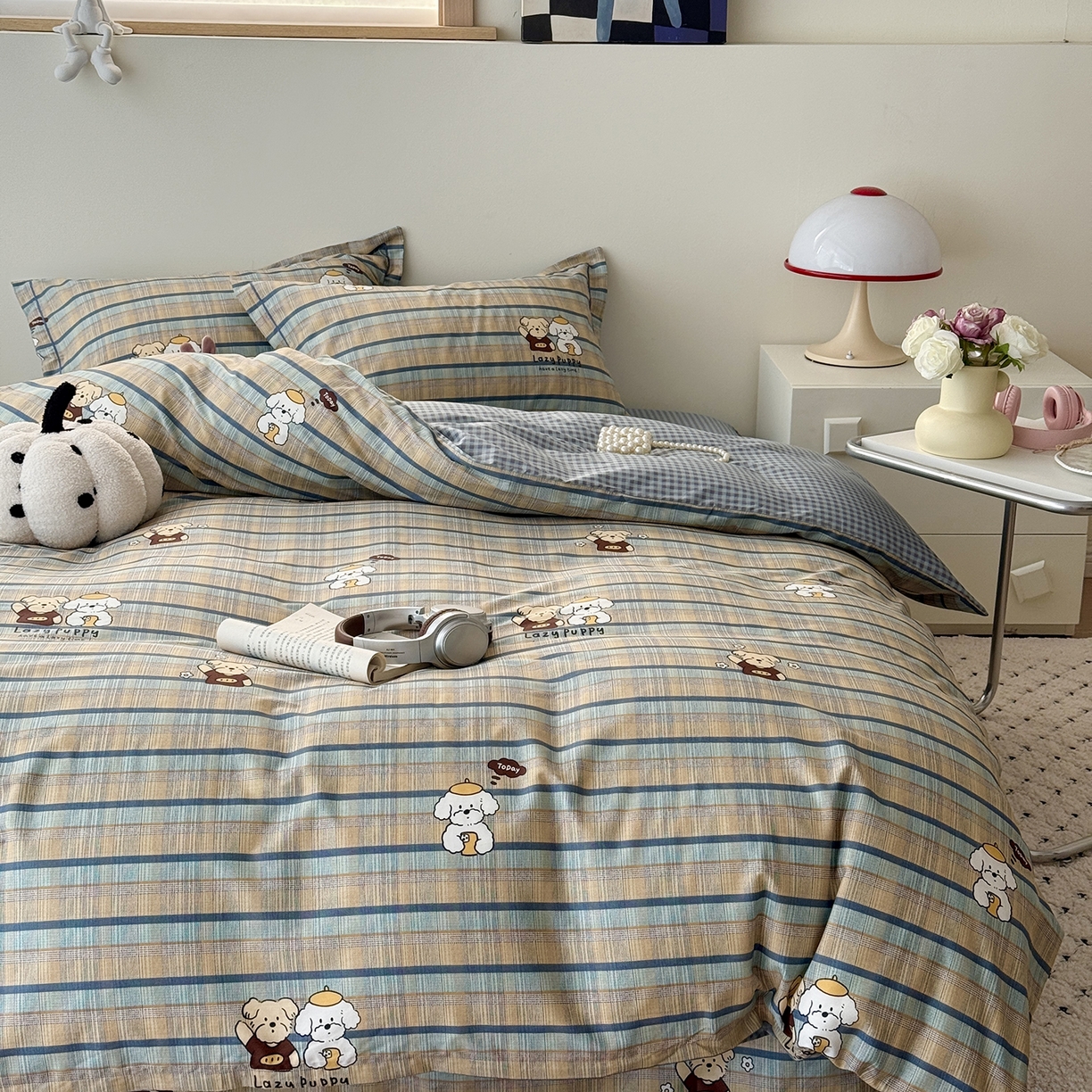 于果 2026新款全棉13370四件套（2） 自拍小狗