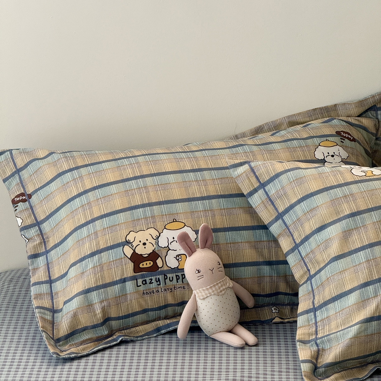 91家纺网 家纺一手货源 找家纺 于果 2026新款全棉13370四件套（2） 自拍小狗