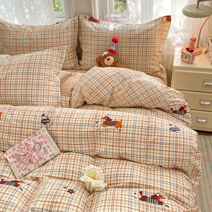 91家纺网 家纺一手货源 找家纺 （总）世爵 2026春夏新款全棉纯棉印花小清新四件套