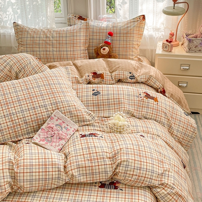 91家纺网 家纺一手货源 找家纺 （总）世爵 2026春夏新款全棉纯棉印花小清新四件套