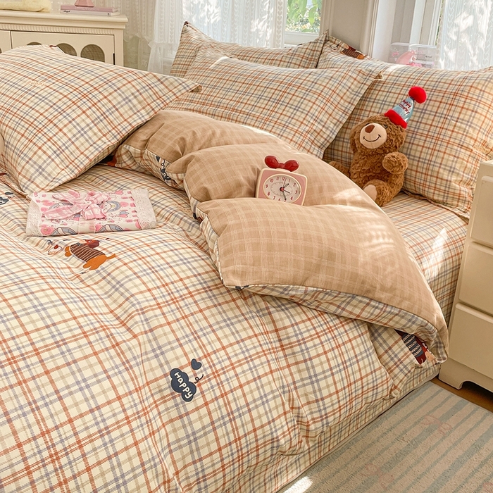 91家纺网 家纺一手货源 找家纺 （总）世爵 2026春夏新款全棉纯棉印花小清新四件套