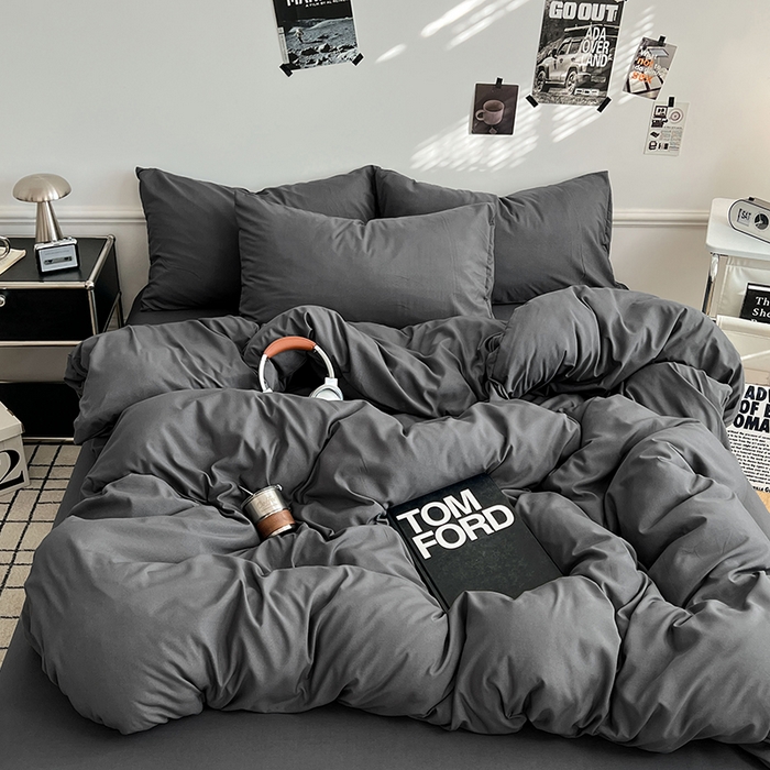 91家纺网 家纺一手货源 找家纺 （总）世爵 2026新款10A抗菌亲肤水洗棉双拼四件套