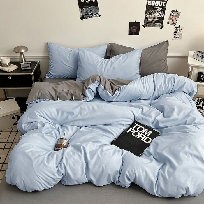 91家纺网 家纺一手货源 找家纺 （总）世爵 2026新款10A抗菌亲肤水洗棉双拼四件套