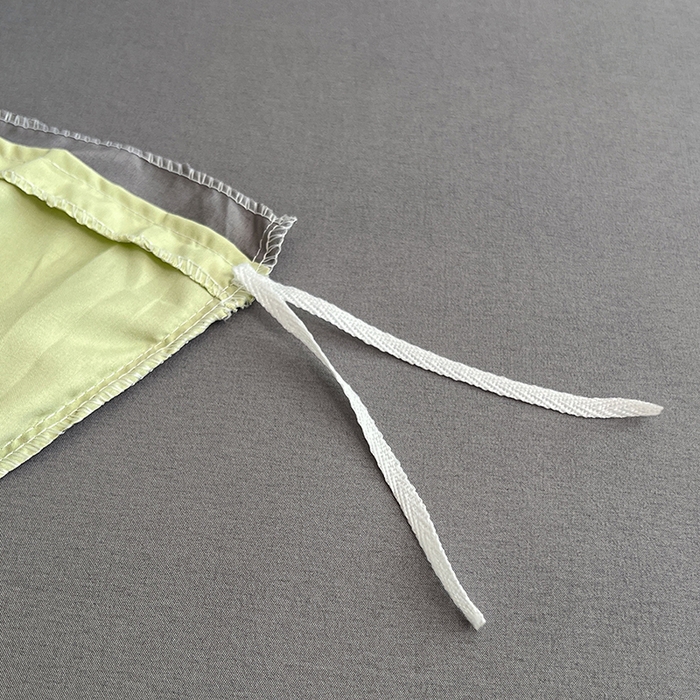 91家纺网 家纺一手货源 找家纺 世爵 2026新款10A抗菌亲肤水洗棉双拼四件套 绿浅灰