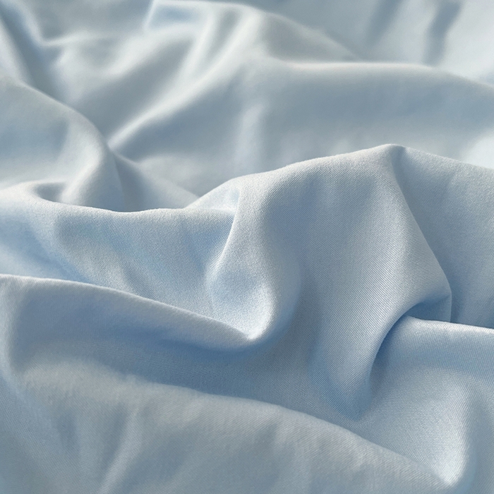 91家纺网 家纺一手货源 找家纺 世爵 2026新款10A抗菌亲肤水洗棉双拼四件套 远天蓝