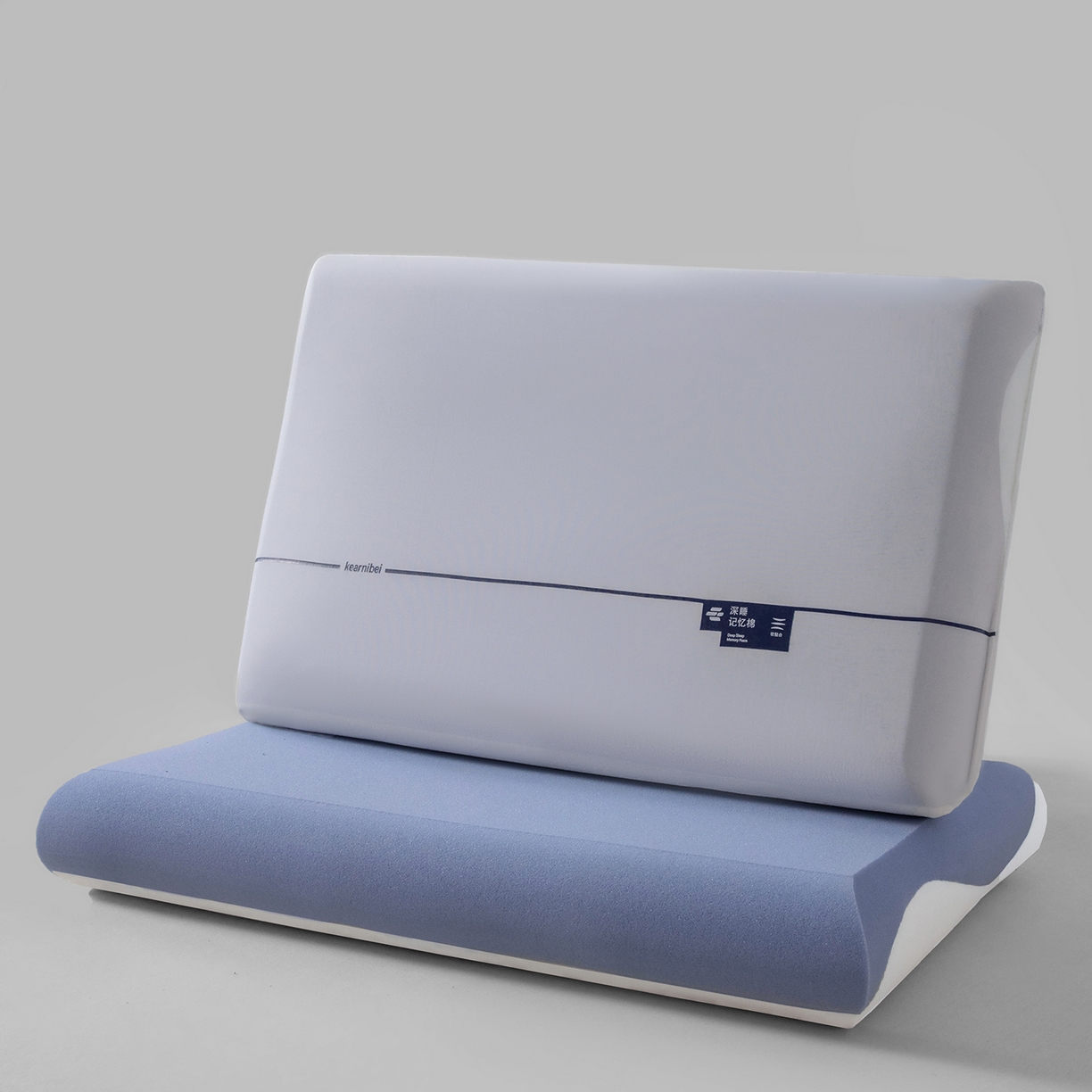 91家纺网 家纺一手货源 找家纺 枕星记忆枕 2026新款亚朵同款1代2代双芯三芯深睡眠PRO记忆棉助睡眠零压护颈椎枕芯枕头30D 30D二代三芯