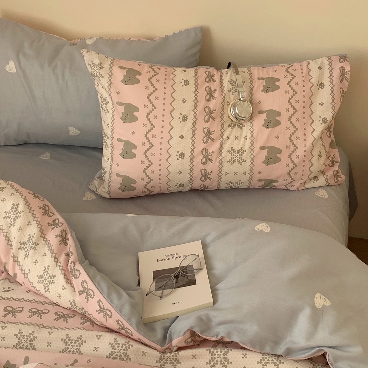 91家纺网 家纺一手货源 找家纺 （总）桃喜 2026春夏新款全棉纯棉ins简约系列四件套（会员-3）