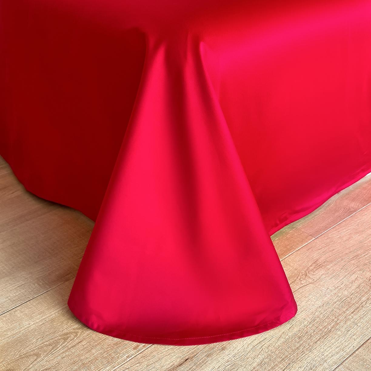 91家纺网 家纺一手货源 找家纺 置顶家纺 2026新款小清新亲肤婚庆绣花四件套 吉庆有鱼-金大红