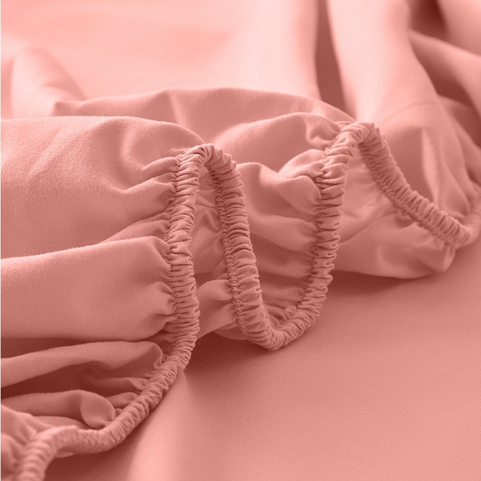 91家纺网 家纺一手货源 找家纺 青泽家纺 2026新款新款防滑水洗棉全包席梦思床笠床垫防尘保护罩 粉豆沙